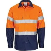 DNC 3409 PATRON SAINT L/S REFLECTIVE HI VIS FR/ARC RATED DRILL SHIRT