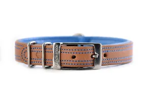 Dog Collar - Tuscan Rogue Tan|Blue NIET RUILEN ARTIKEL