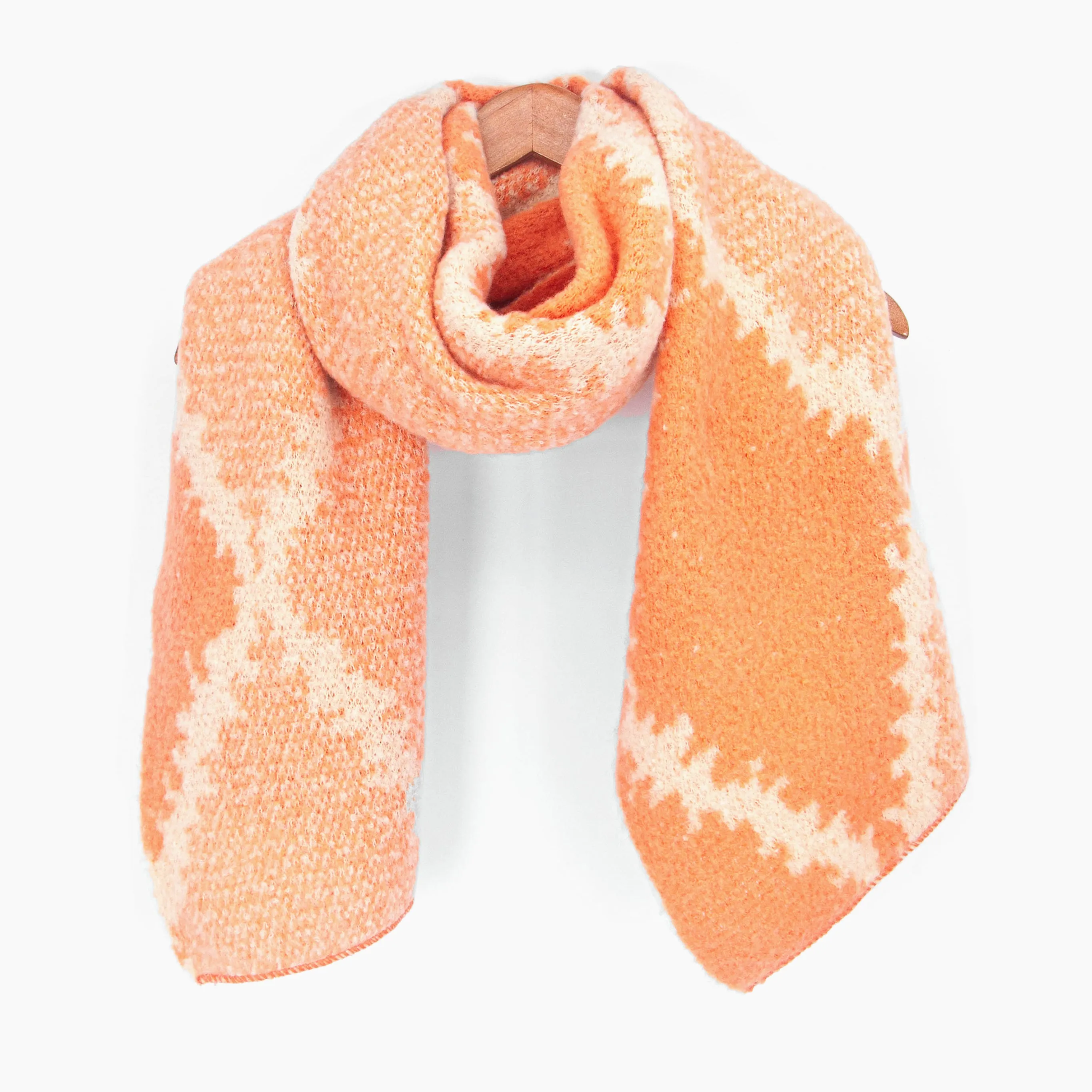 Dove Heavyweight Scarf - Orange, Crosshatch