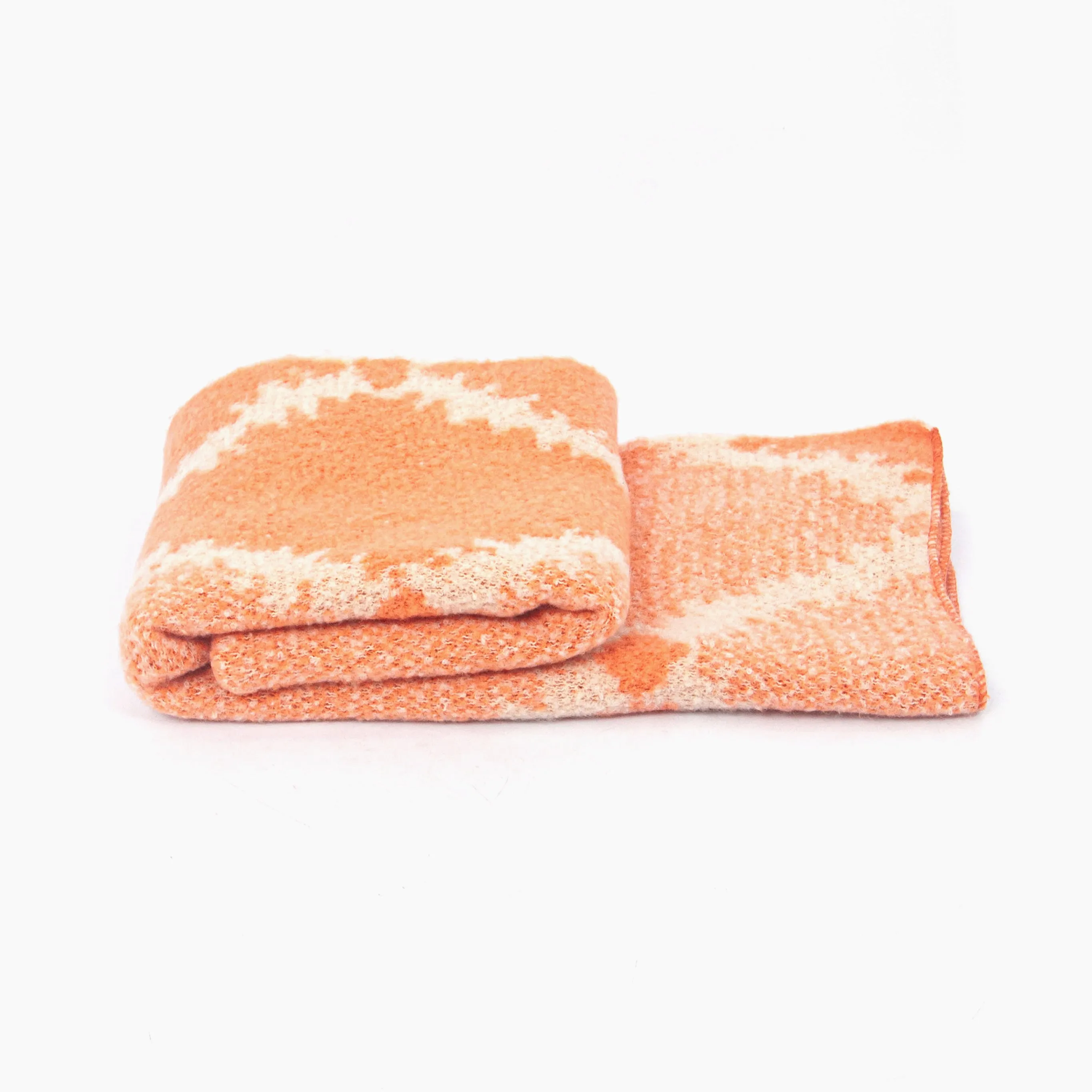 Dove Heavyweight Scarf - Orange, Crosshatch