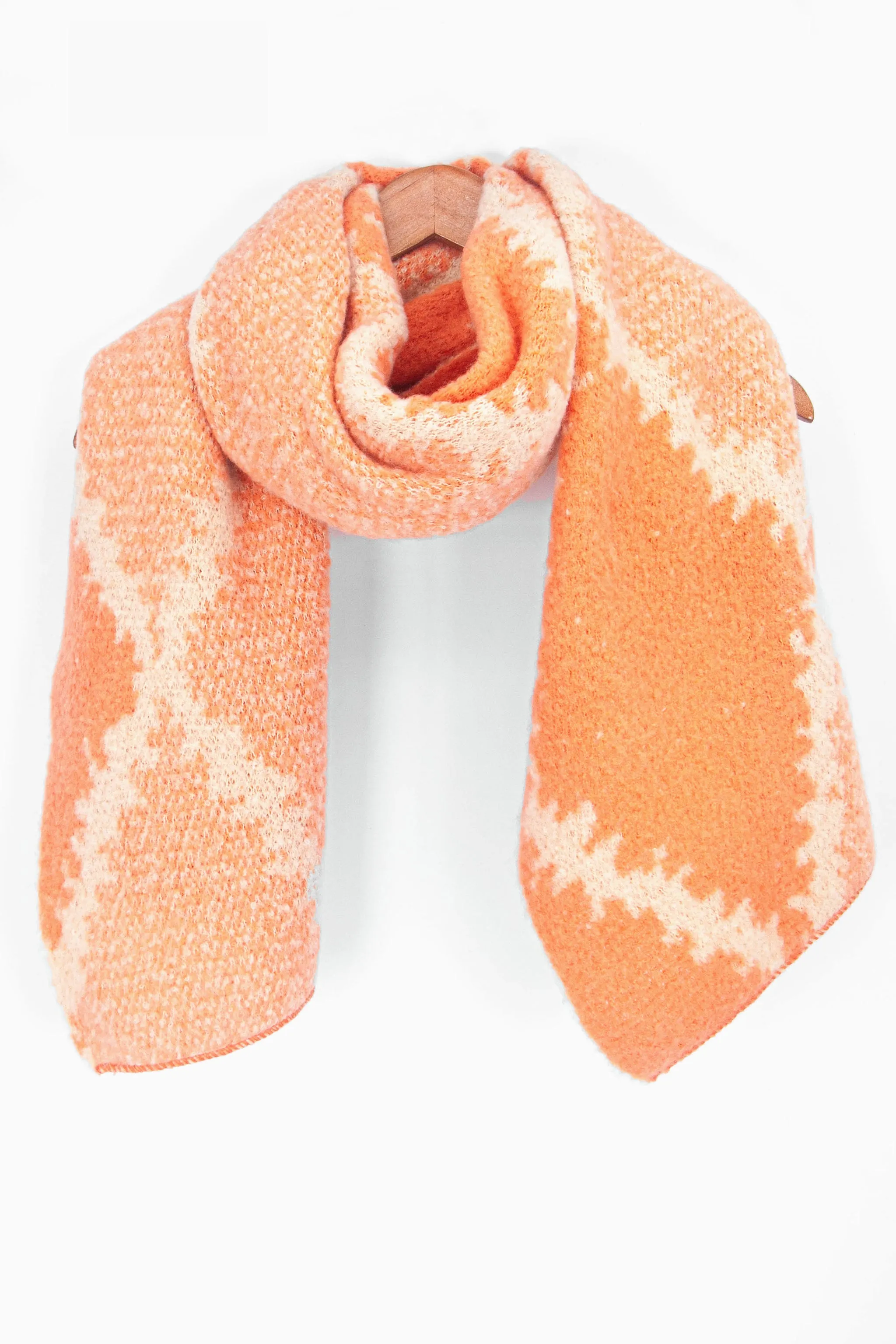 Dove Heavyweight Scarf - Orange, Crosshatch