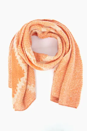 Dove Heavyweight Scarf - Orange, Crosshatch