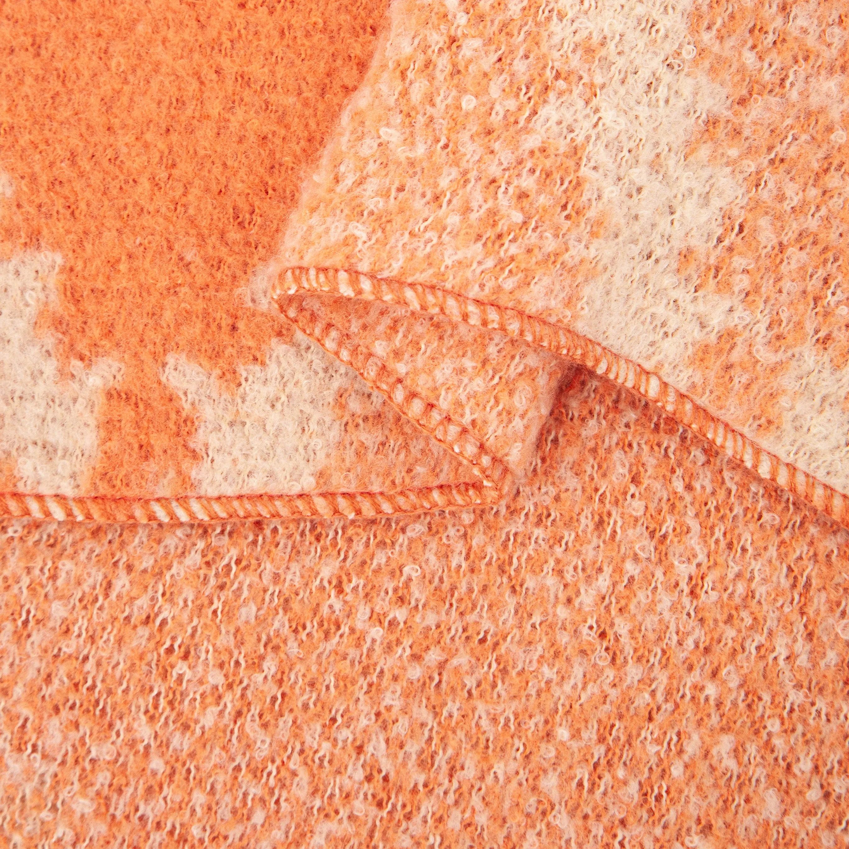 Dove Heavyweight Scarf - Orange, Crosshatch