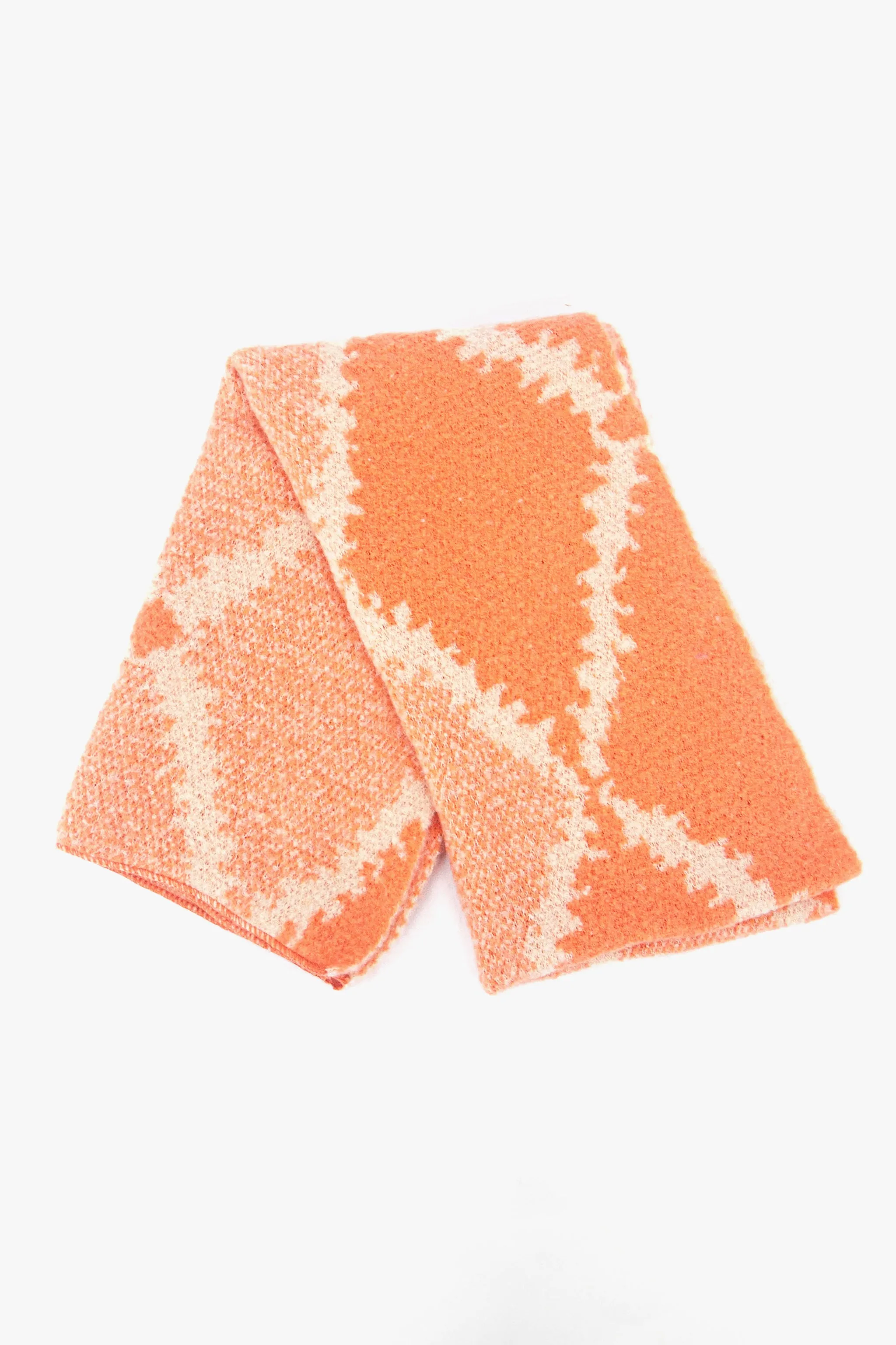 Dove Heavyweight Scarf - Orange, Crosshatch