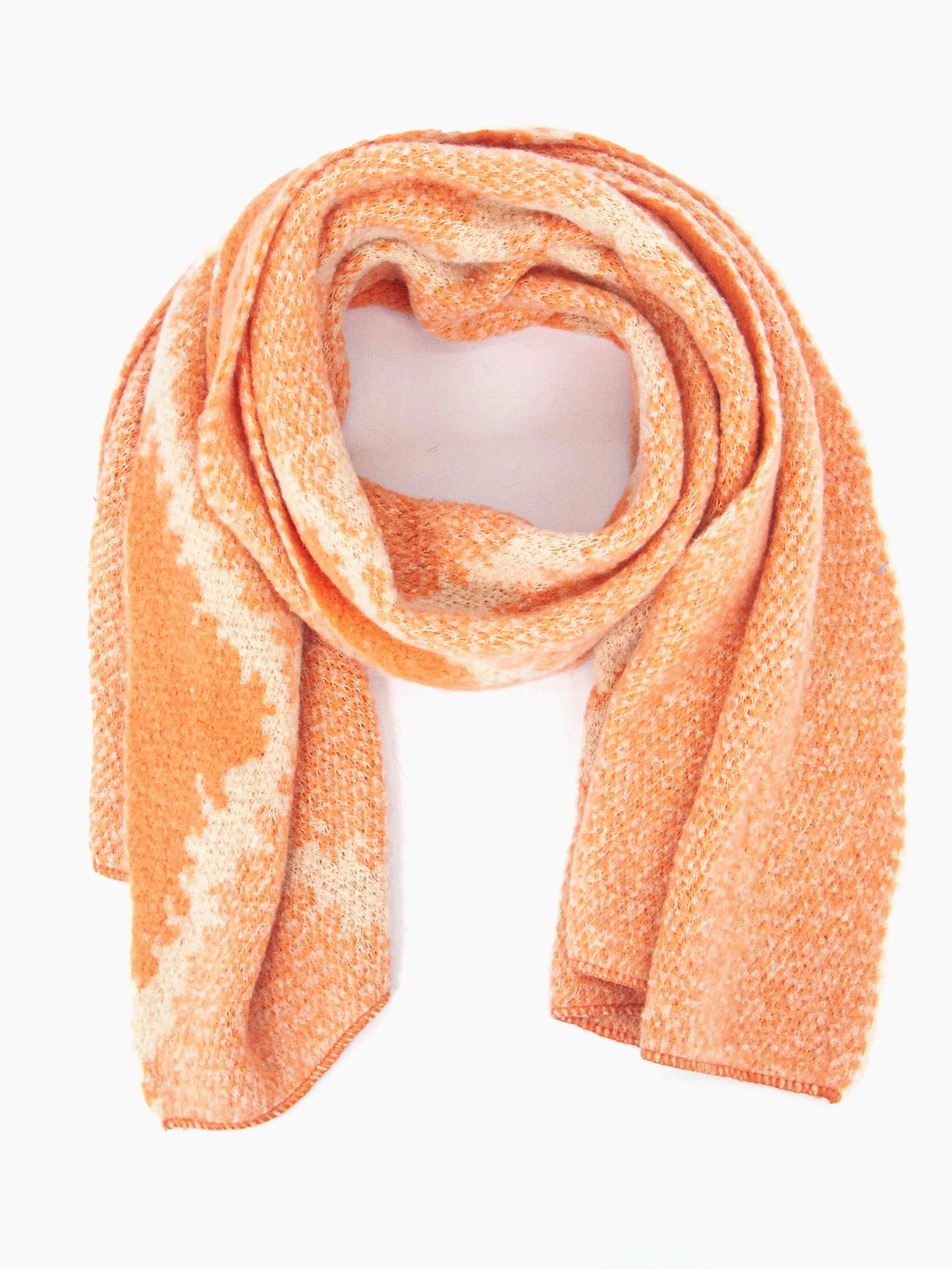 Dove Heavyweight Scarf - Orange, Crosshatch