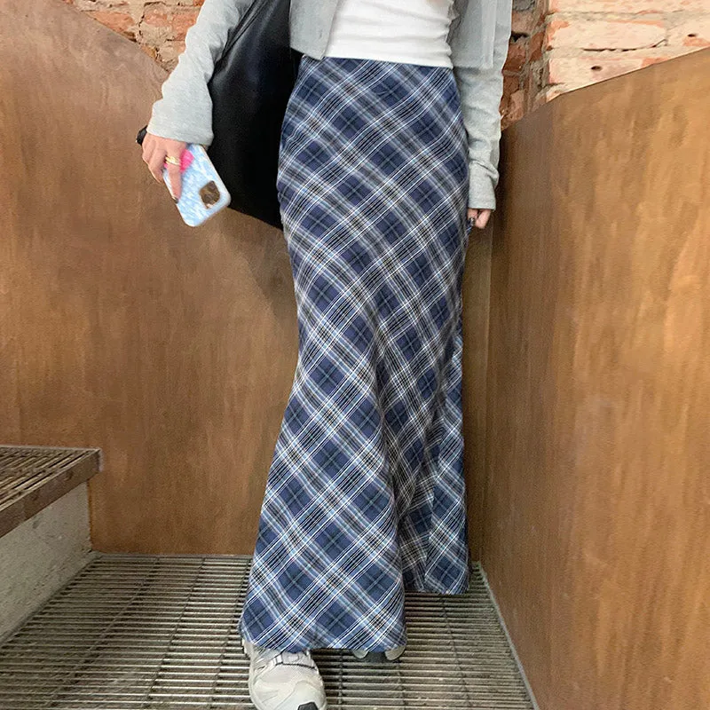 Dyana Plaid Maxi Skirt