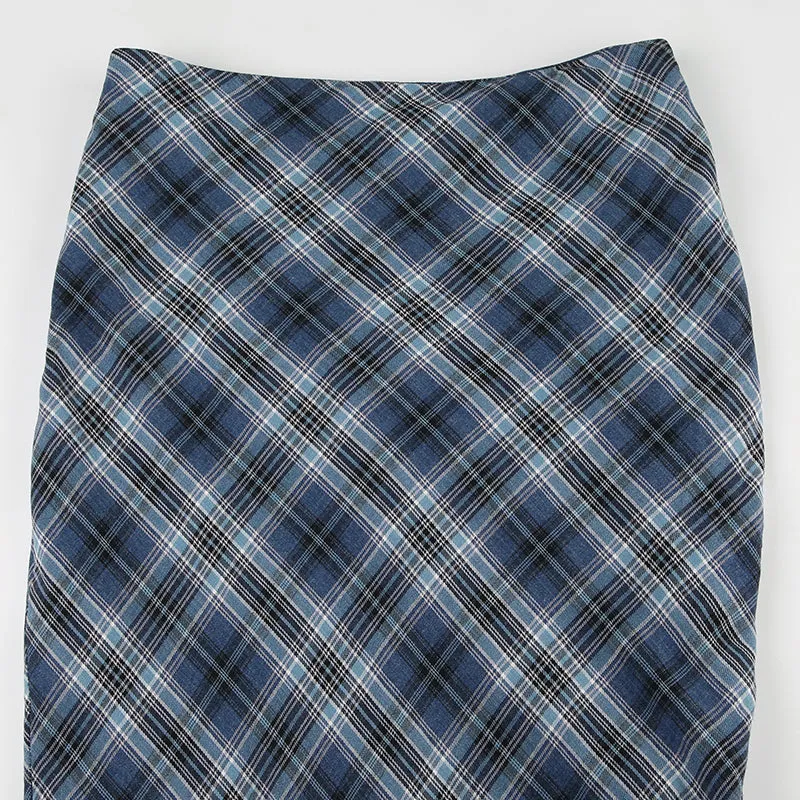 Dyana Plaid Maxi Skirt