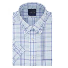 Eagle Men's Short Sleeve Non-Iron Regular Fit Dress Shirt Pool