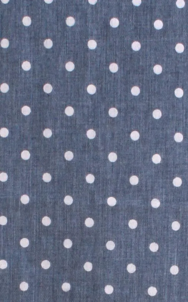 EAS8741 Polka Dot Print Cotton Infinity Scarf