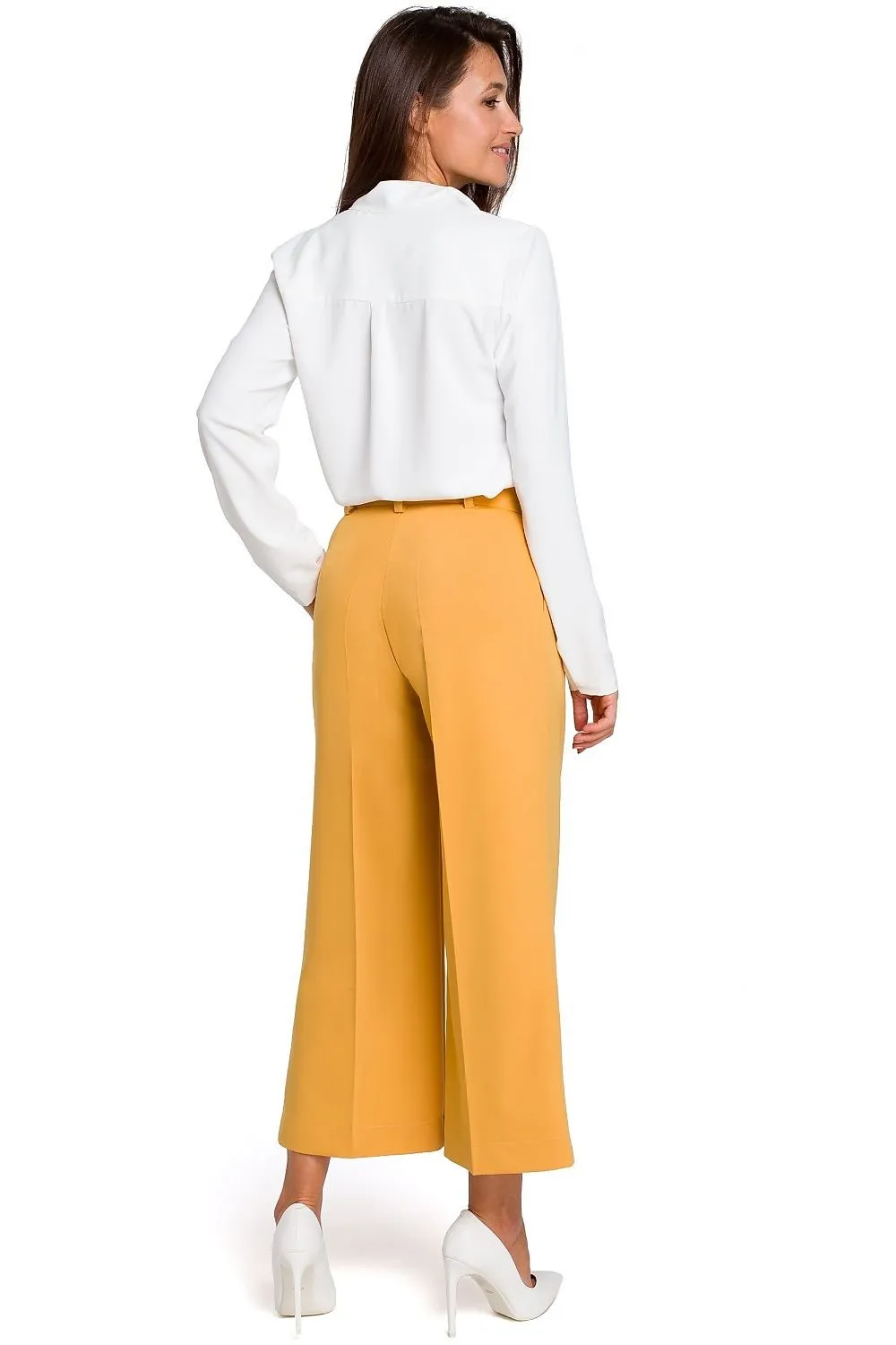 Elegant Comfort Women's Tailored Culottes Trousers
