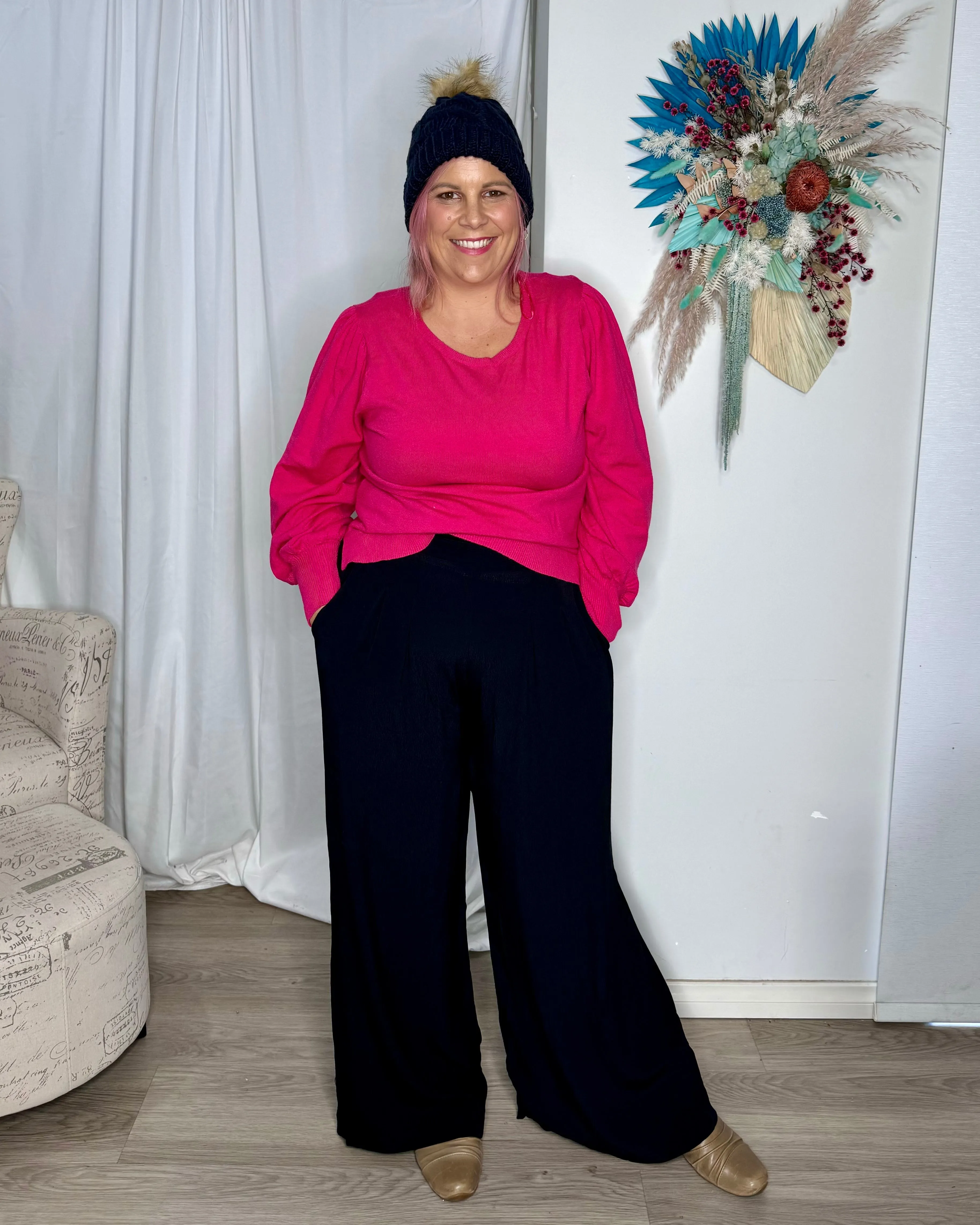 Elsie Beanie - Navy