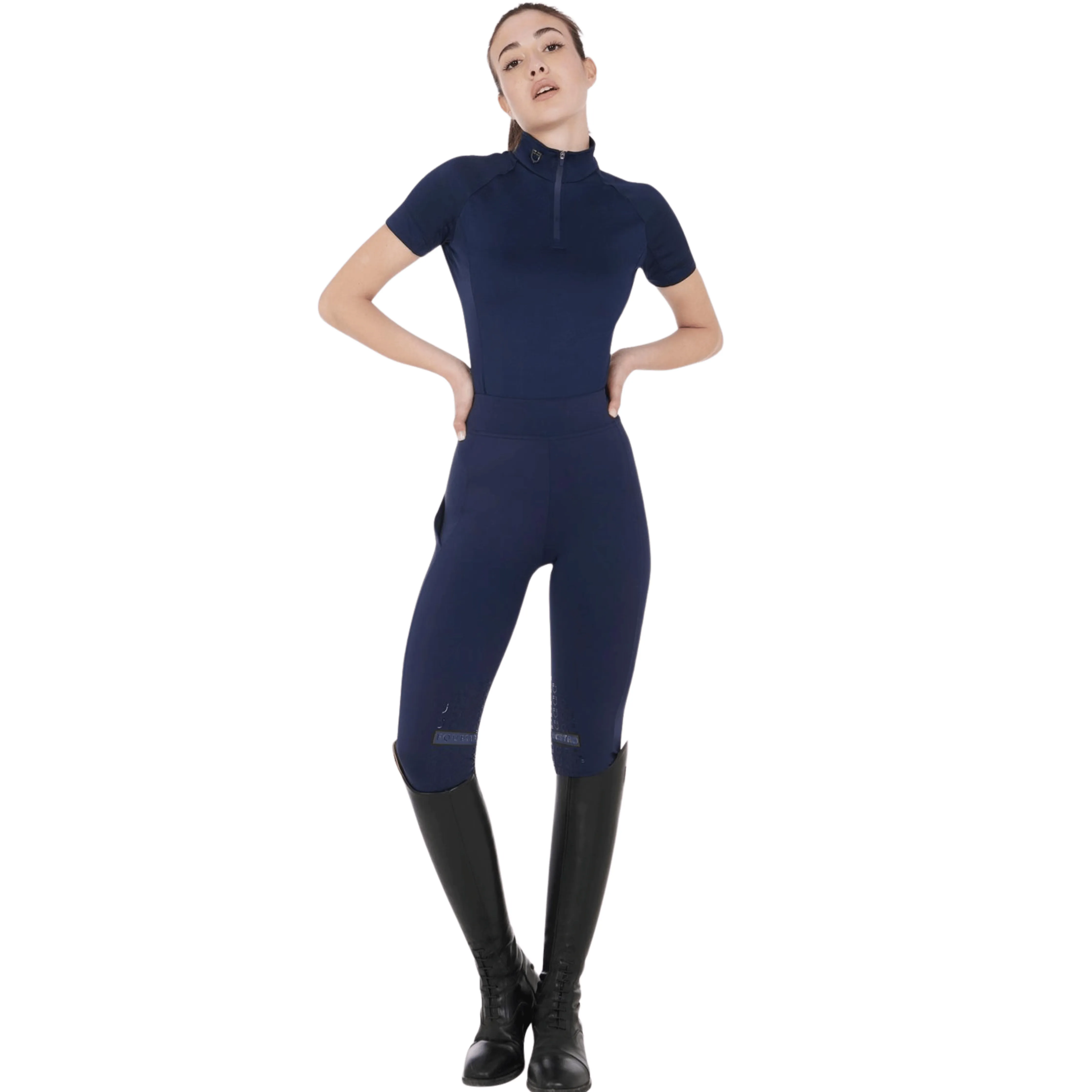 Equestro Short Sleeve Base Layer - Navy