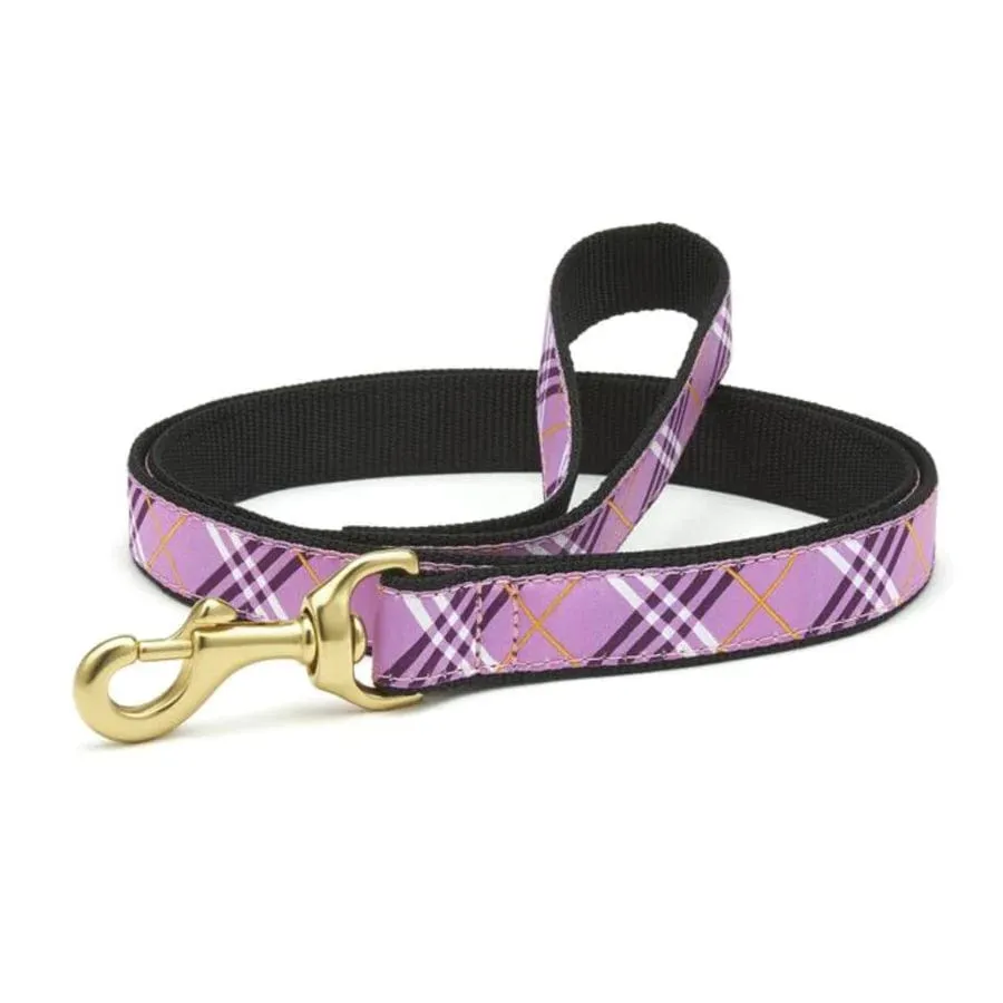 Ex. Wide Lavender Lattice Dog Collar
