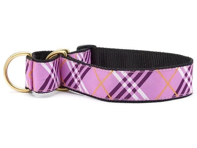 Ex. Wide Lavender Lattice Dog Collar