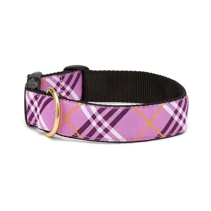 Ex. Wide Lavender Lattice Dog Collar