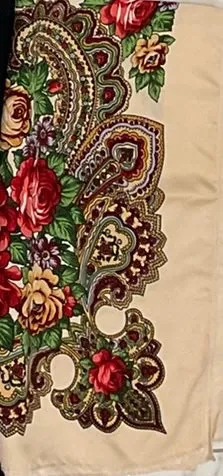 Floral Hustka/Kokum Scarf