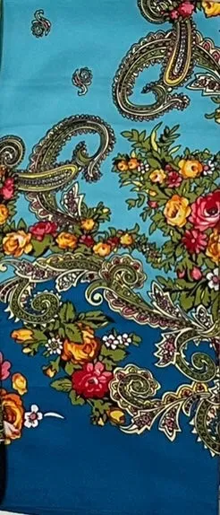 Floral Hustka/Kokum Scarf
