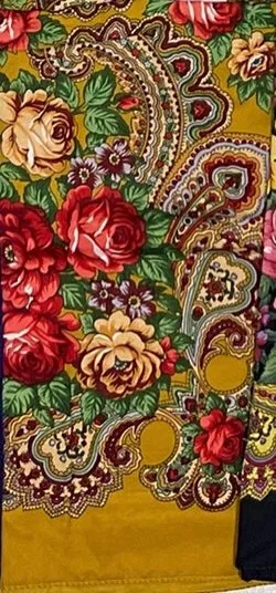 Floral Hustka/Kokum Scarf