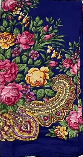 Floral Hustka/Kokum Scarf