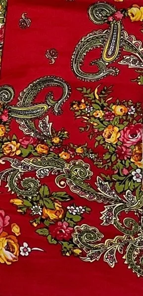 Floral Hustka/Kokum Scarf