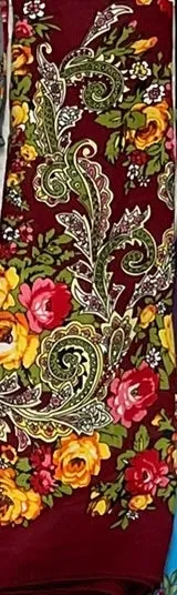 Floral Hustka/Kokum Scarf