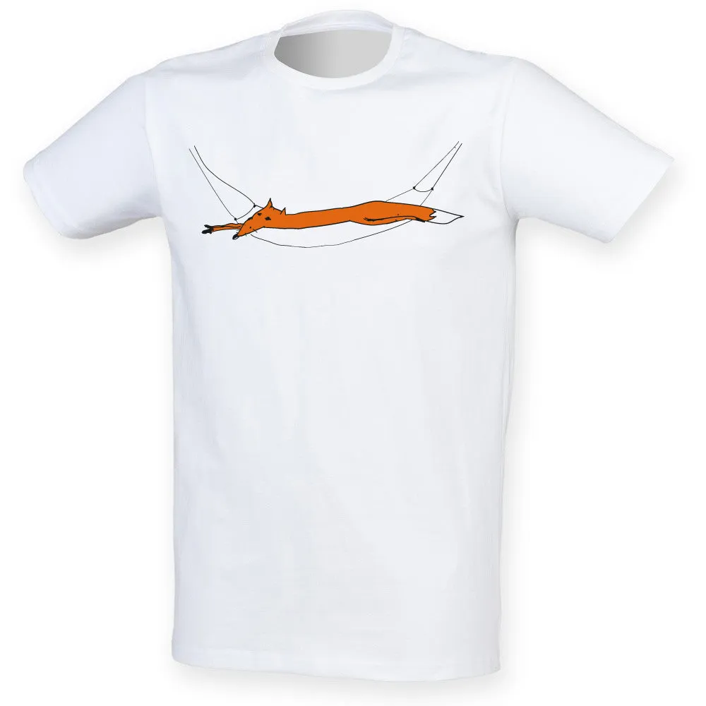 Fox in hammock men t-shirt