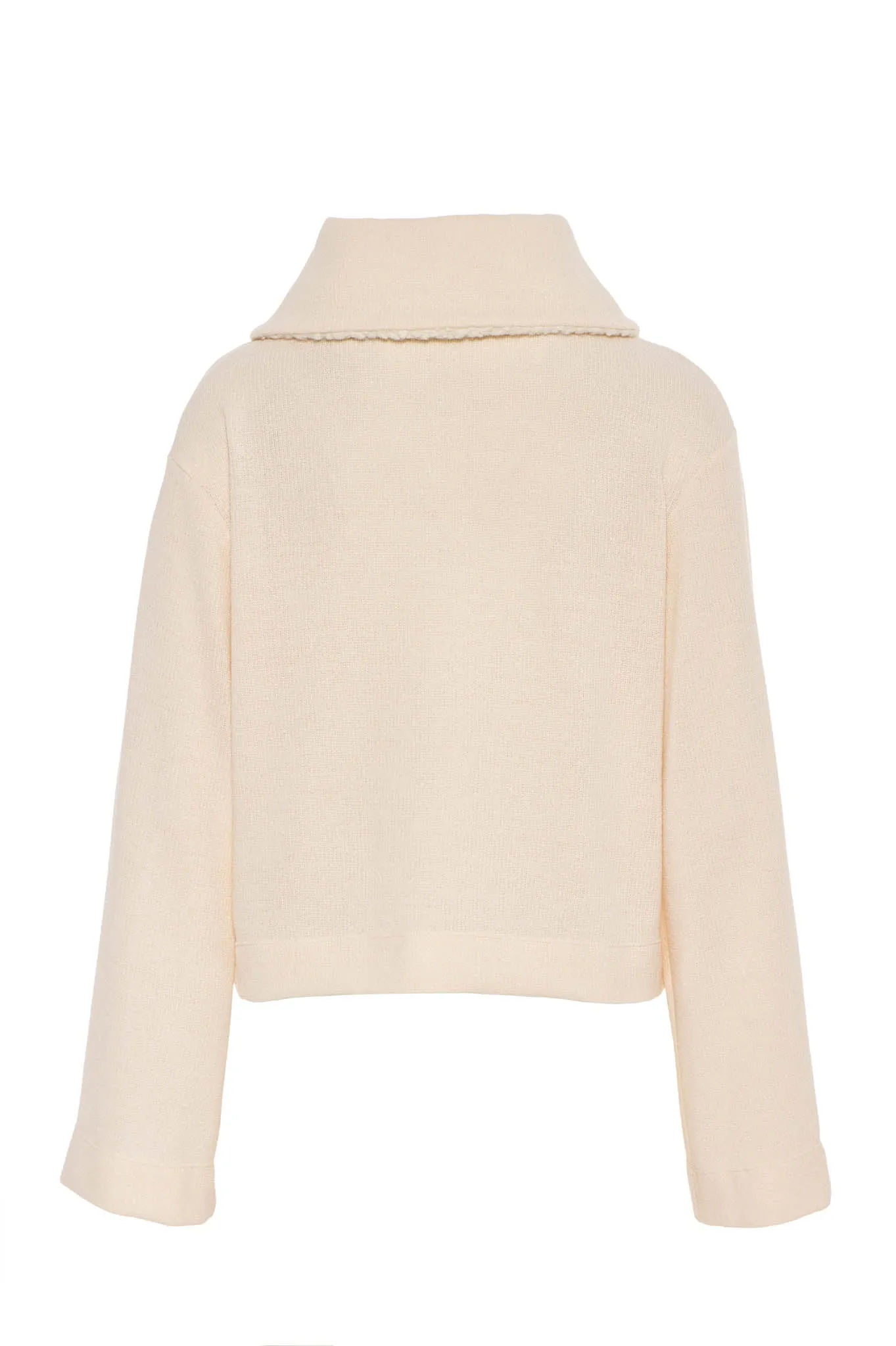 FUR COLLAR SWEATSHIRT