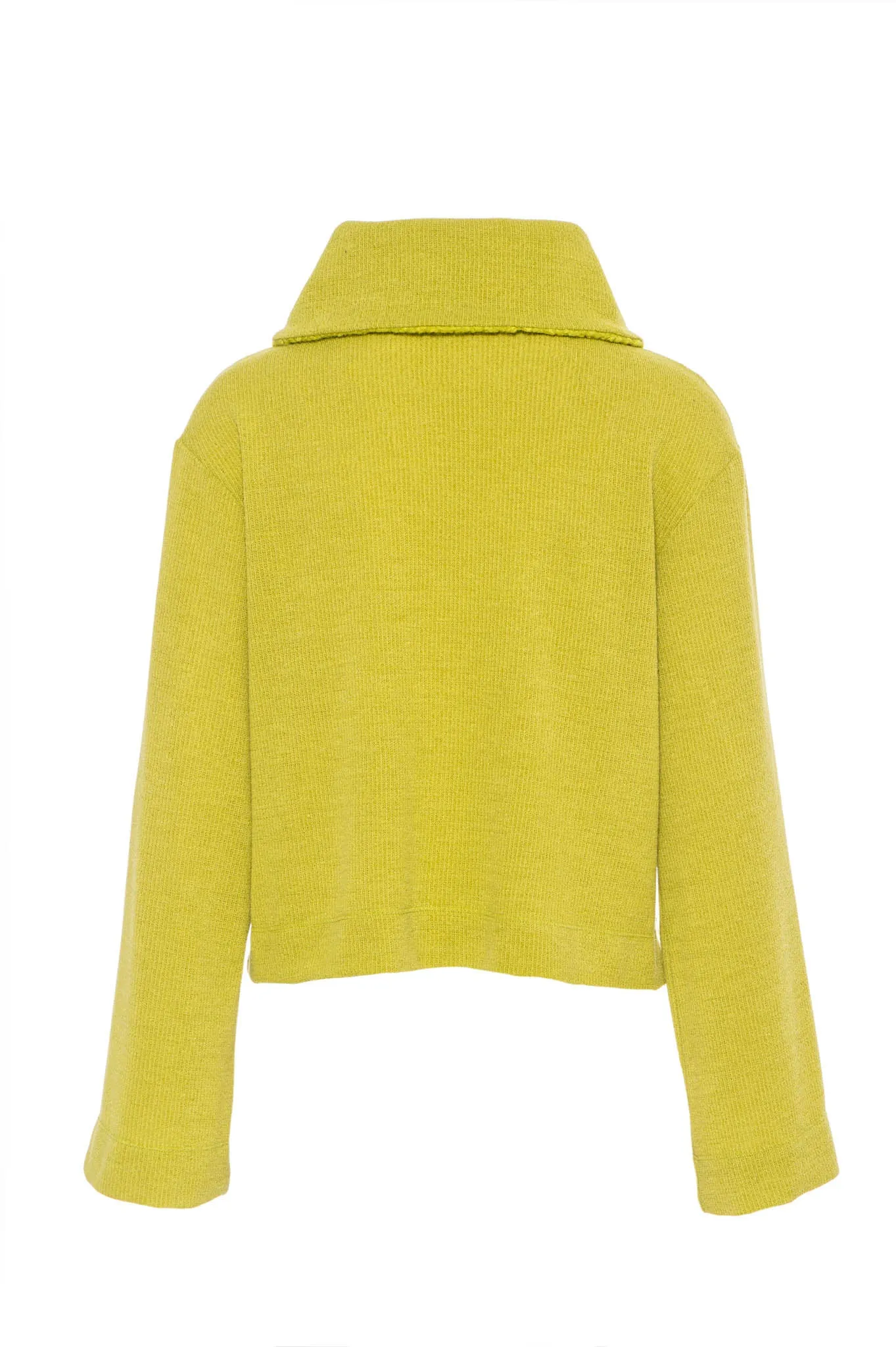 FUR COLLAR SWEATSHIRT