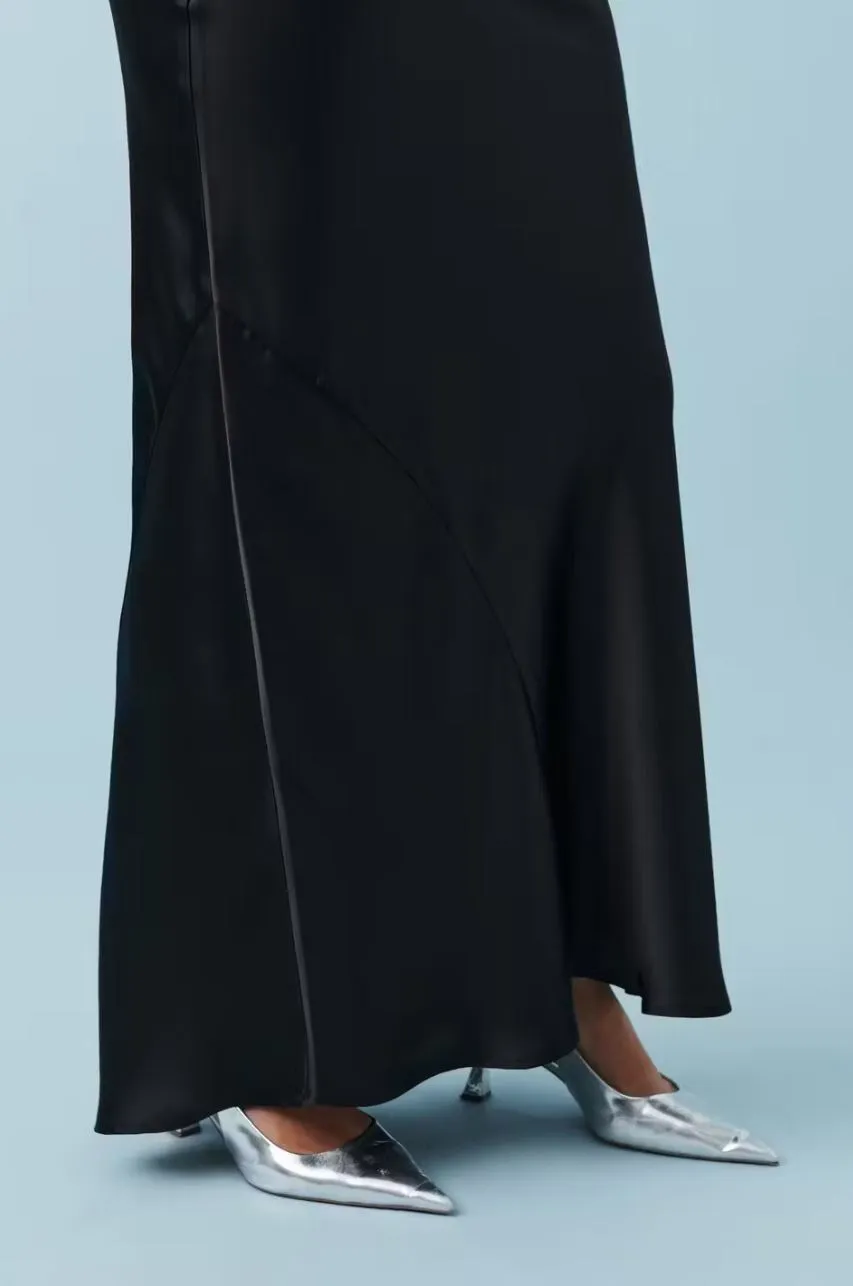 Ginatricot / Damen-Rock / Satin maxi skirt