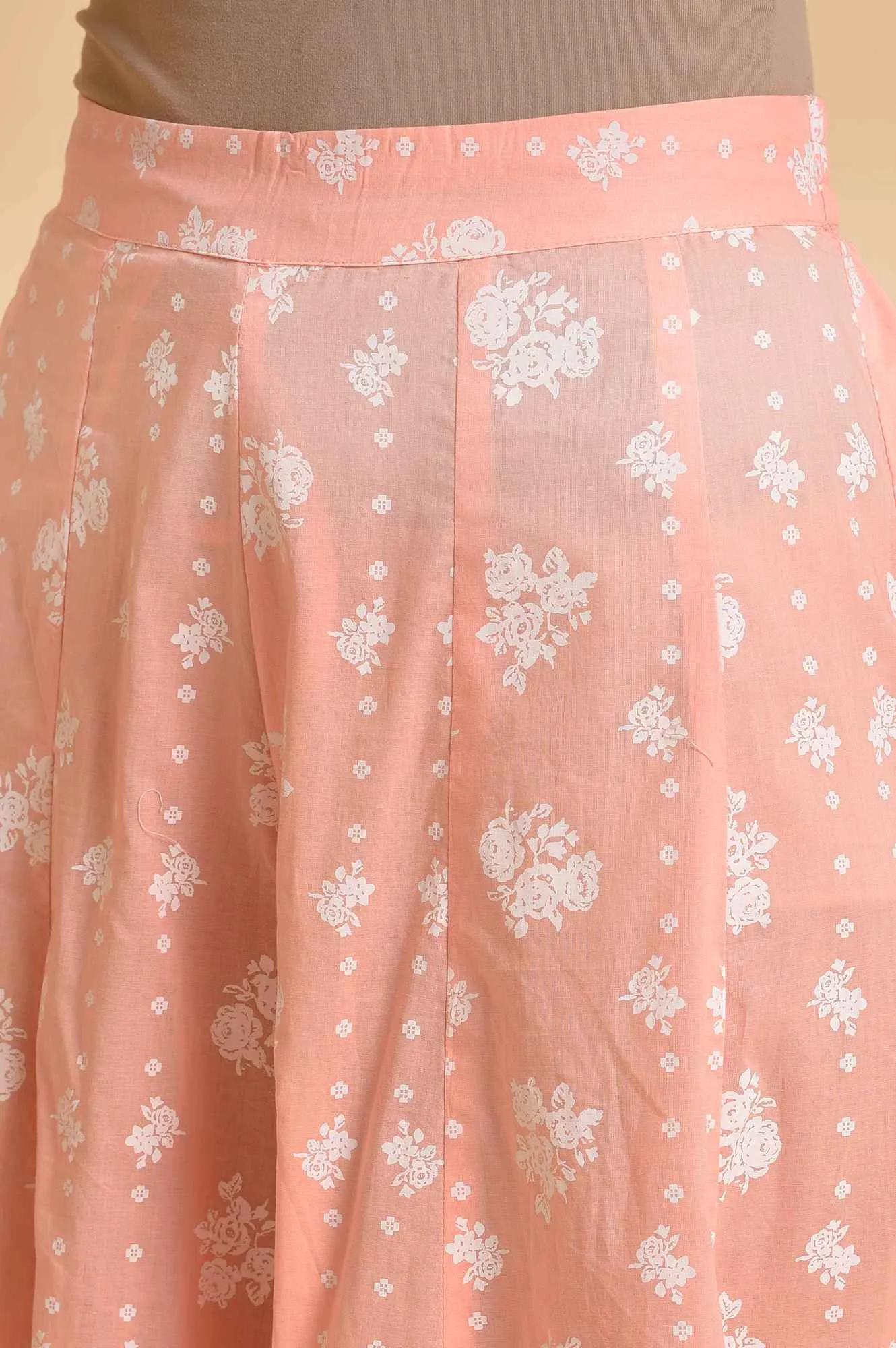 Green Printed Festive Culottes