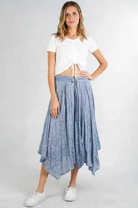 Handkerchief Midi Skirt