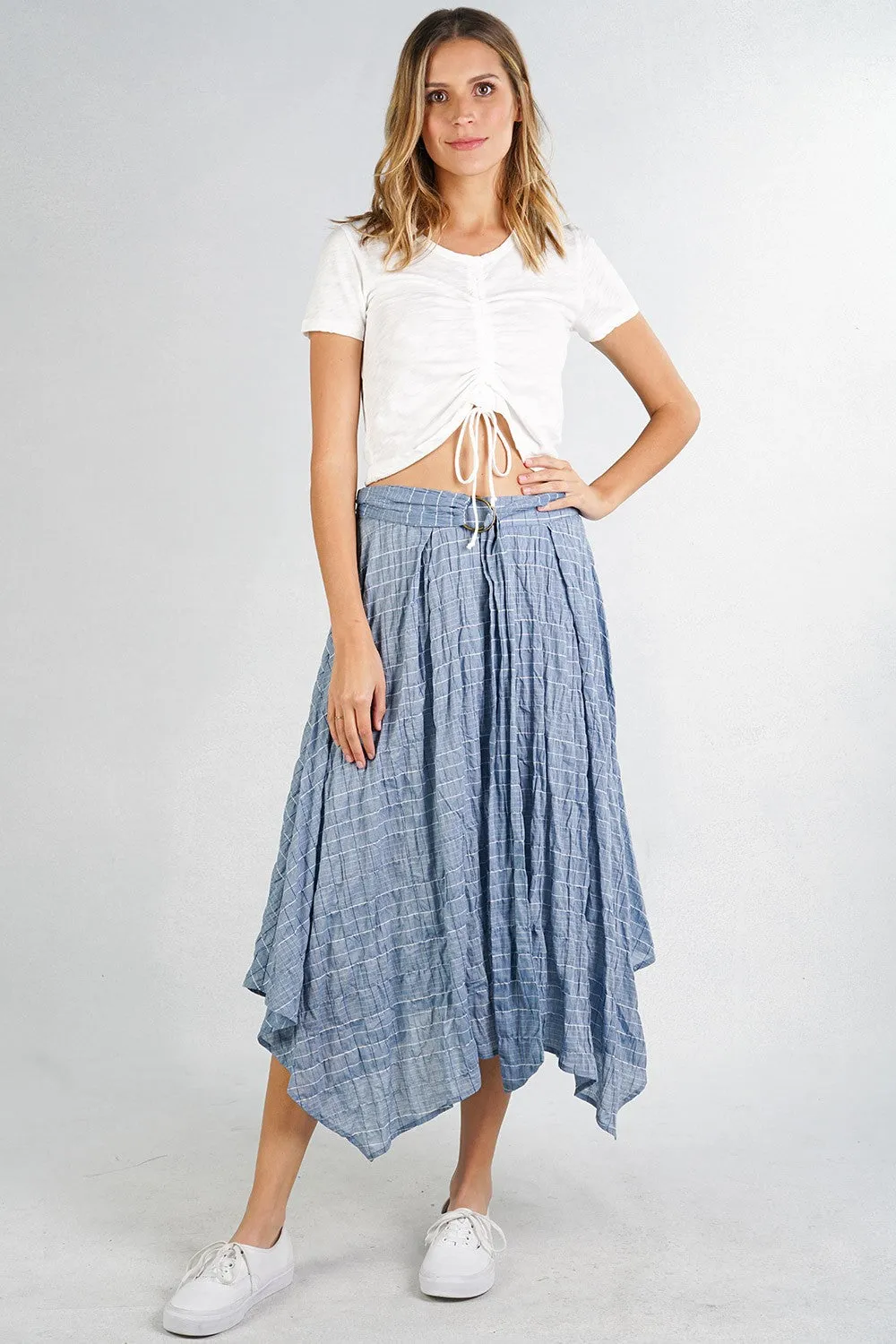 Handkerchief Midi Skirt