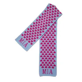 Heavenly Hearts Personalized Knit Scarf