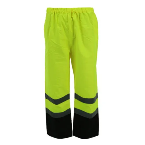 Hi Visibility Waterproof Color Block Over Trousers Work Wear Safety Pants