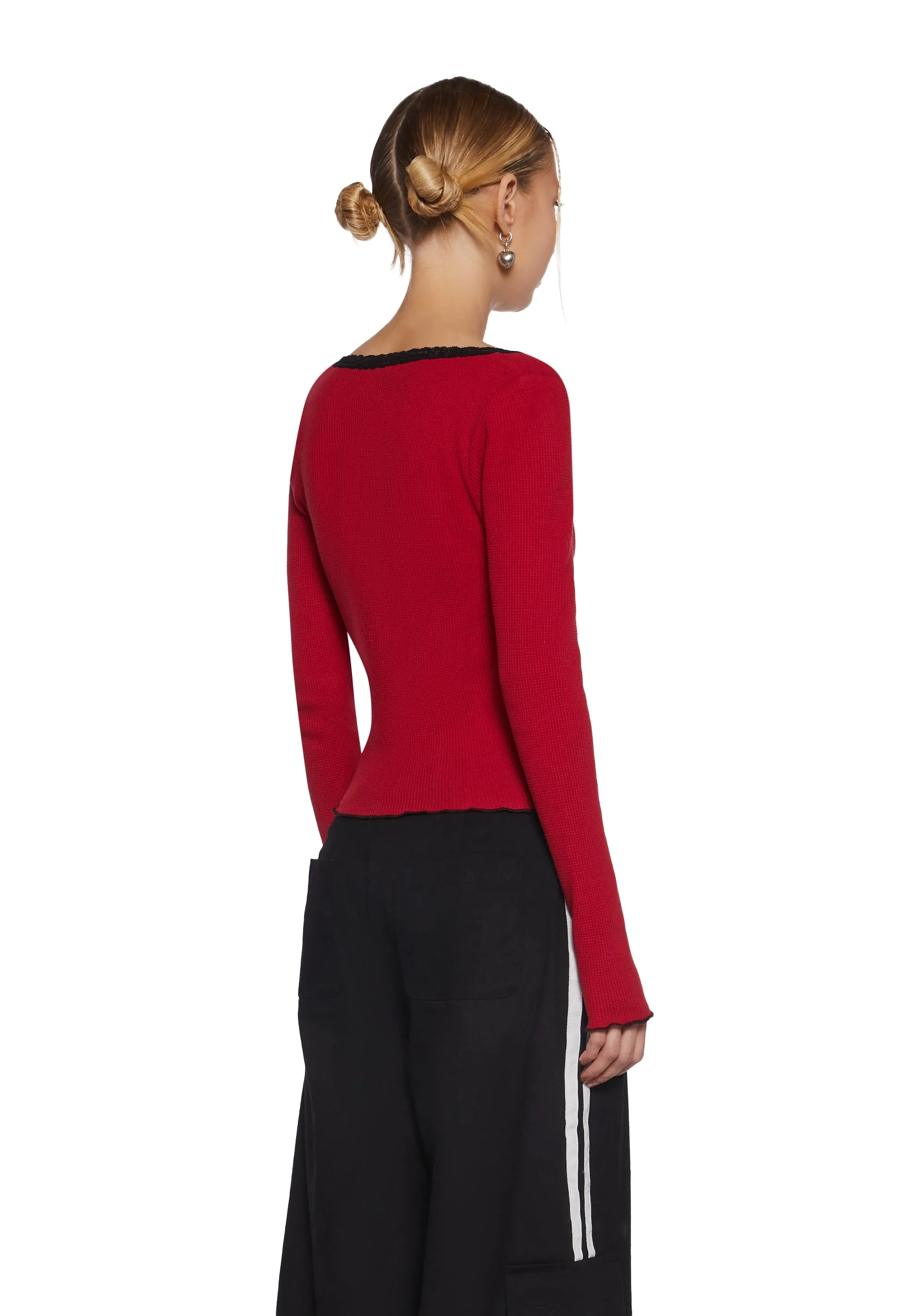Ice Skate Date Thermal Top