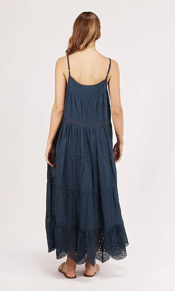 KARLI- Embroidered Maxi