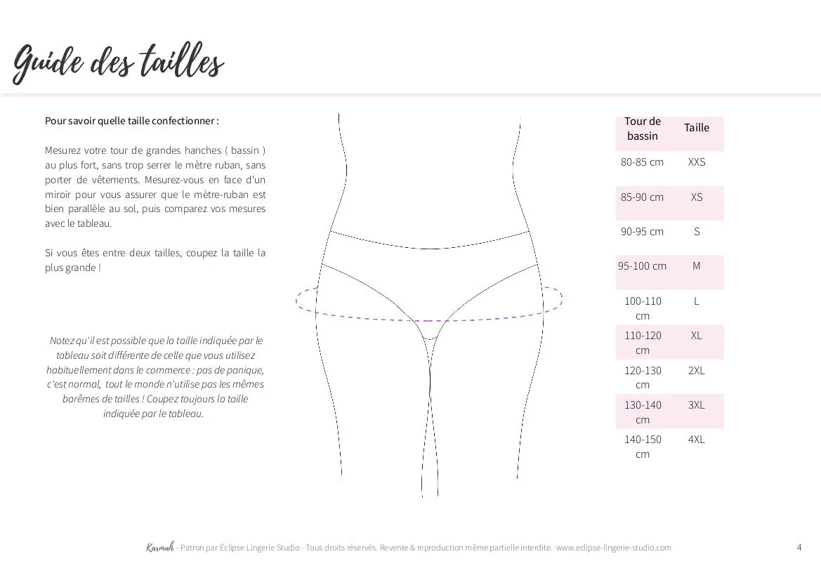 Karmah, la culotte à empiècements dentelle