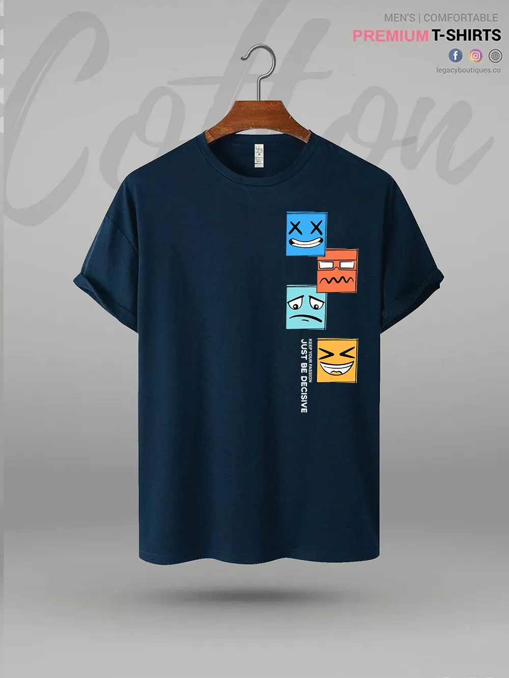 KEEP YOUR PASSION JUST BE DECISIVE Printed Mens T-Shirt