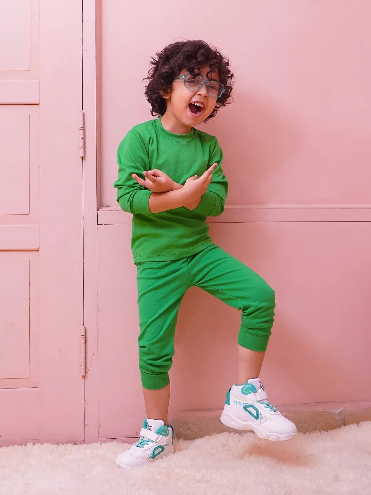 Kids Rib Innerwear Green Sw - Sunshine