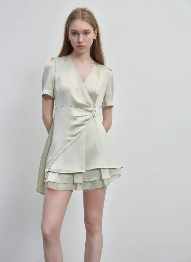Layered paneled culottes