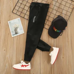 Letter Pattern Sports Pants for Boy