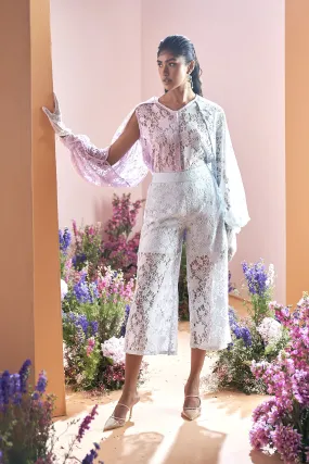 Lilac and Blush Blue Lace Co-ord