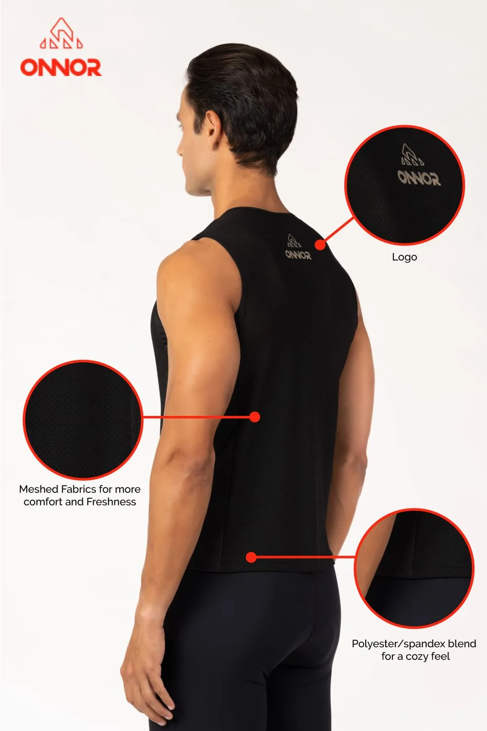 Men's Black Pro Running Base Layer