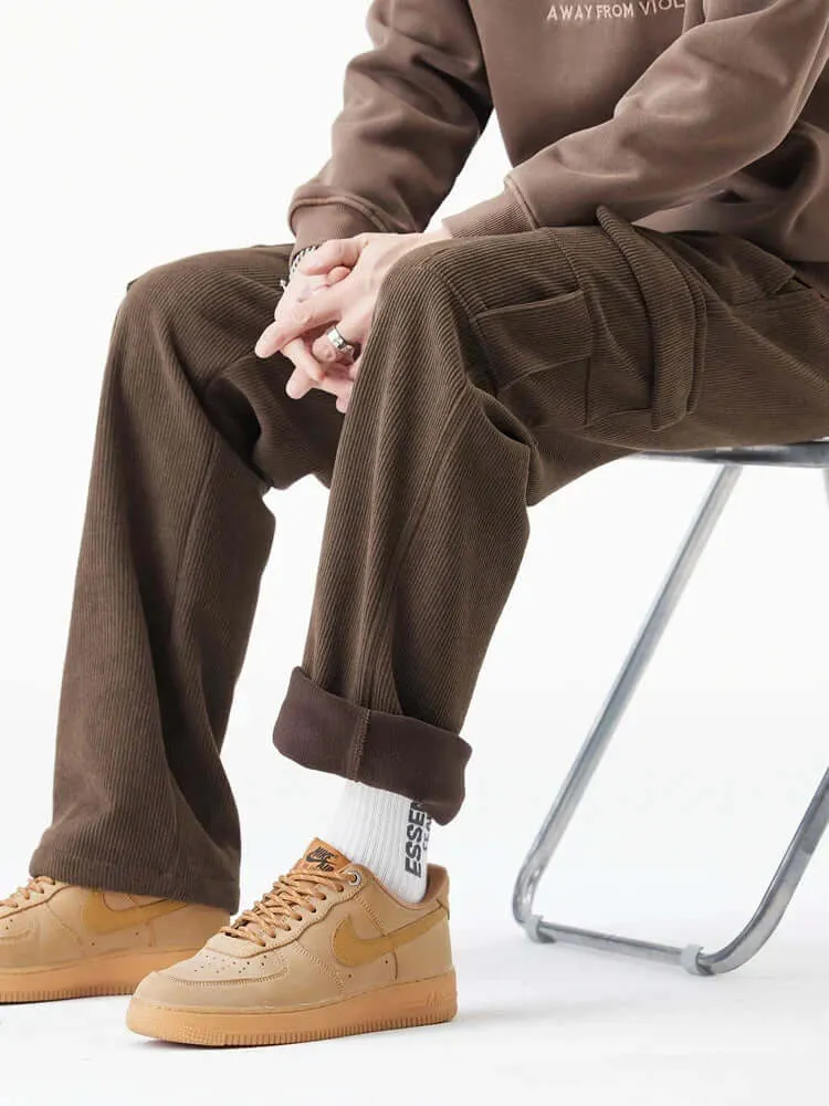 Men's Relaxed Fit Corduroy Cargo Pants