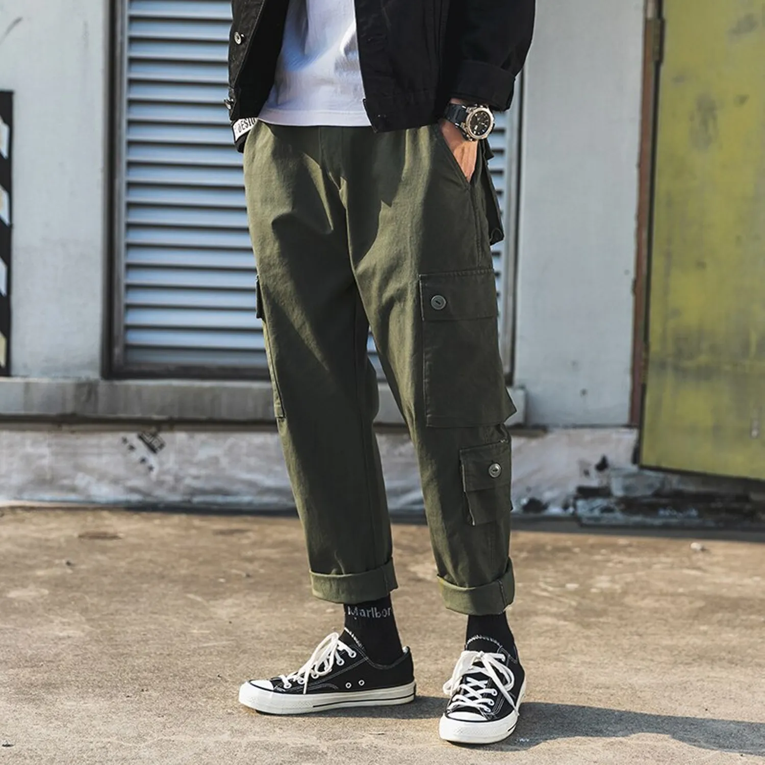 Men's Straight Cargo Pants