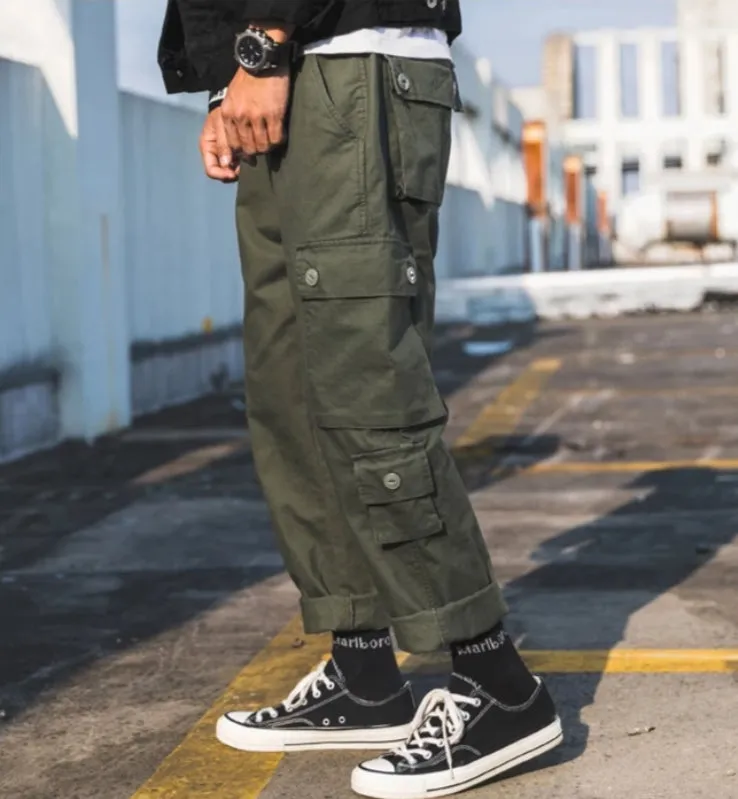 Men's Straight Cargo Pants