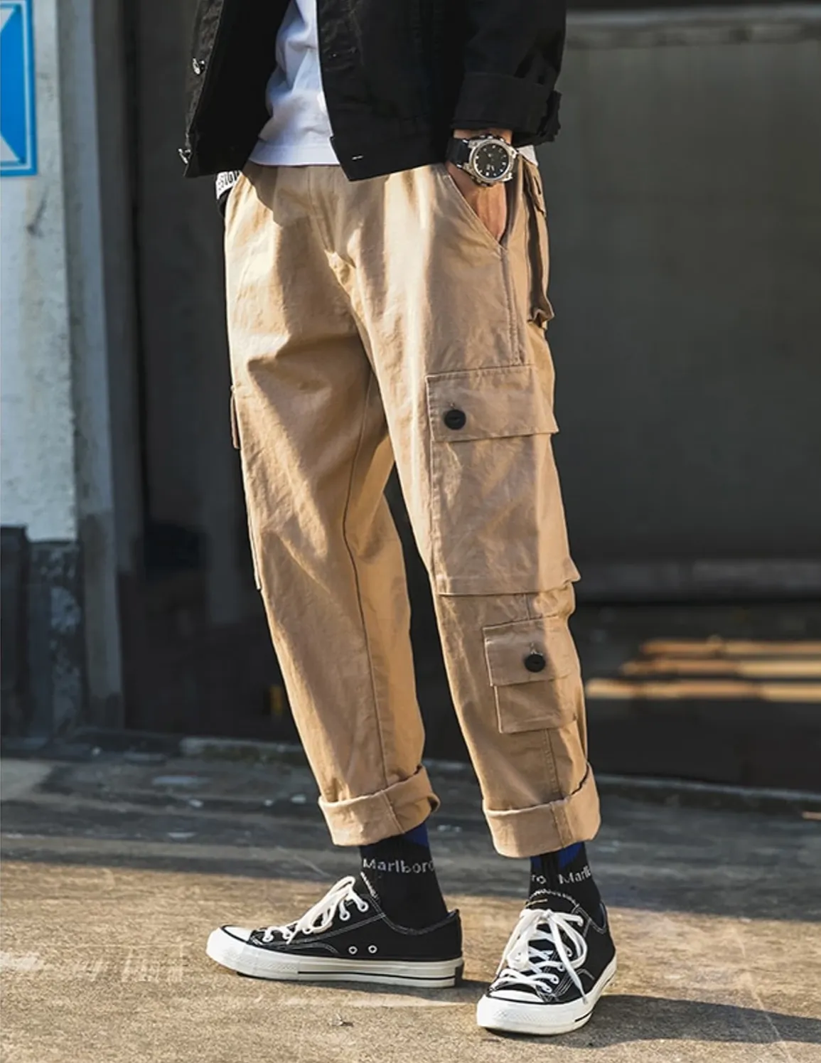 Men's Straight Cargo Pants