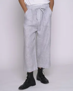 Micro Striped Drawstring Culottes