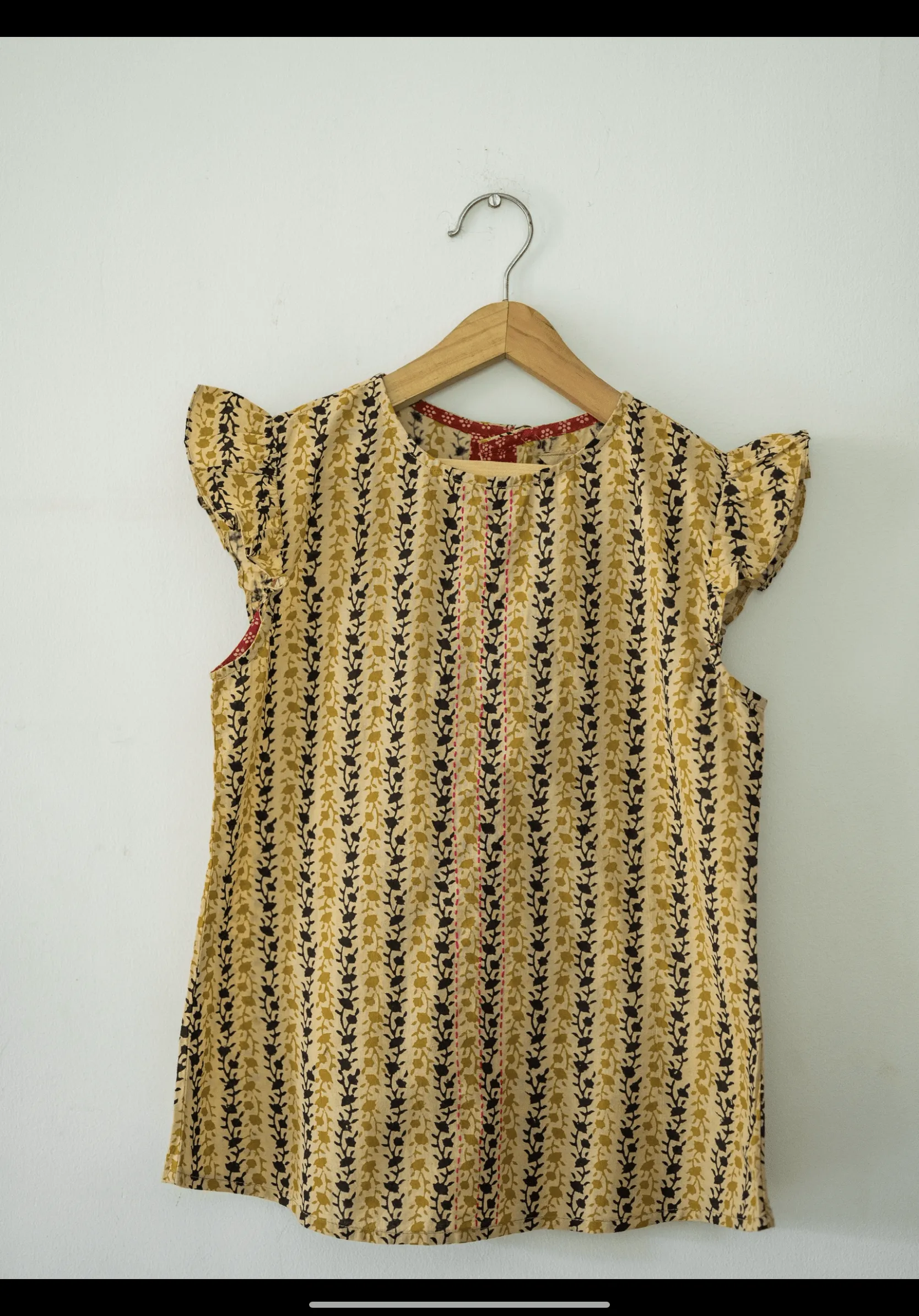 NATKHAT:- Dual print Bagru T-shirt