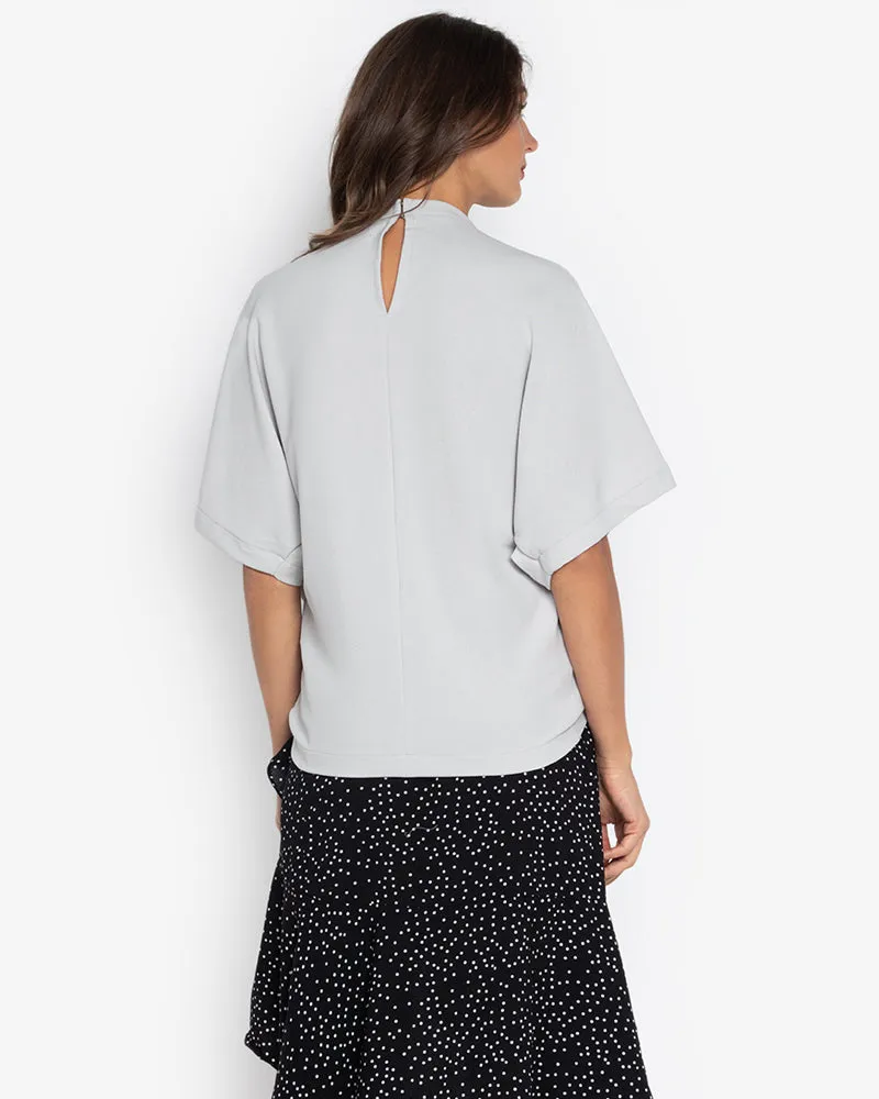 Oltman Short Sleeves Neocrepe Top